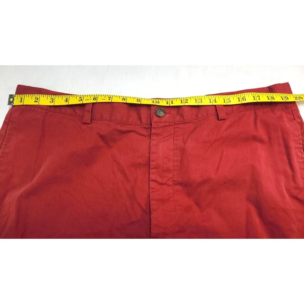 Brooks‎ Brothers 346 Shorts 100% Cotton Red Flat Front
